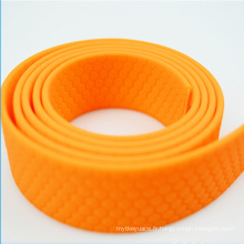 Sangle en nylon enduite par PVC soudable simple colorée par PVC pour le fabricant de ceinture de poignée